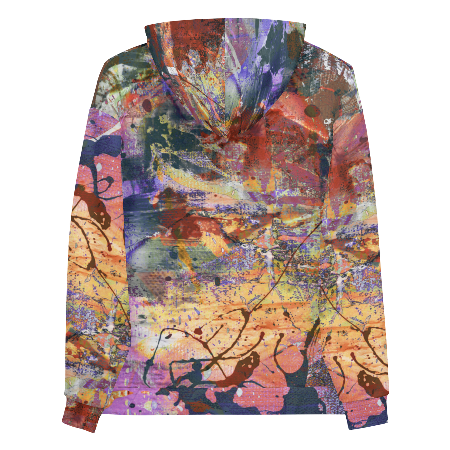 Radiant Roots Unisex Abstract Expressionism Hoodie