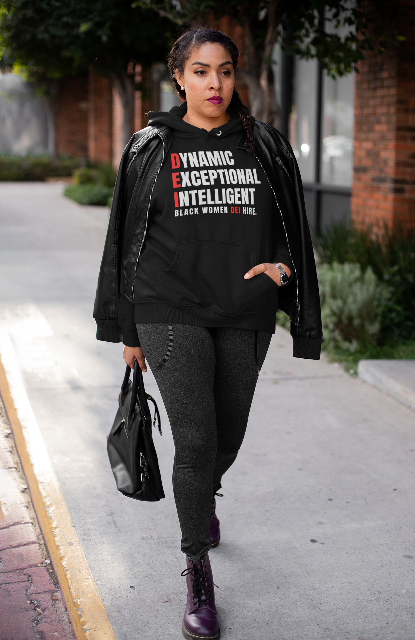 Unisex Inspirational Black Women DEI Hire Hoodie