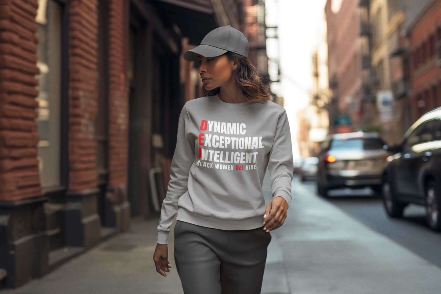 Unisex Inspirational Black Women DEI Hire Sweatshirt