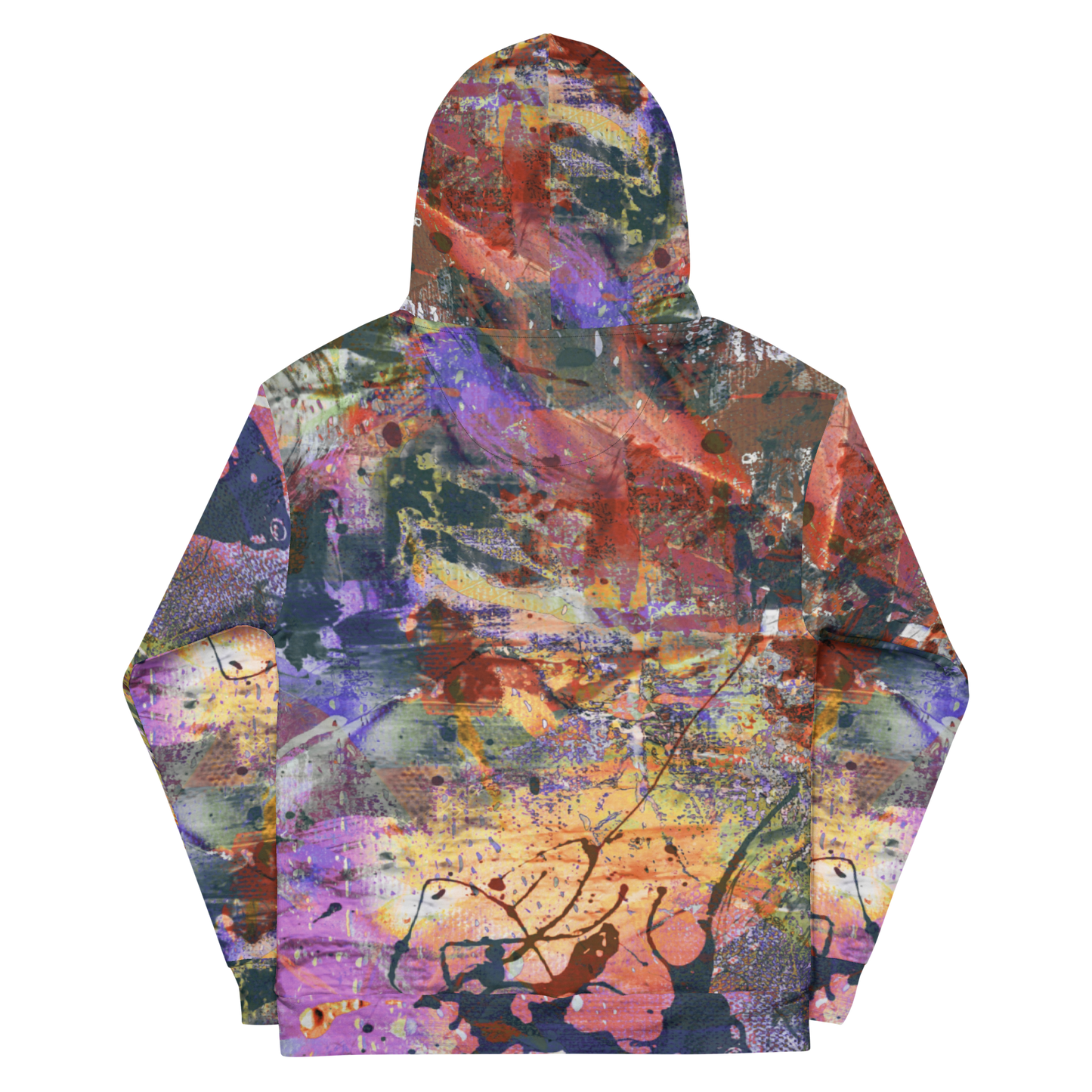 Radiant Roots Unisex Abstract Expressionism Hoodie