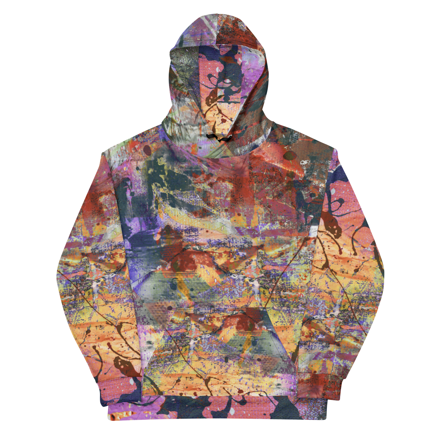 Radiant Roots Unisex Abstract Expressionism Hoodie