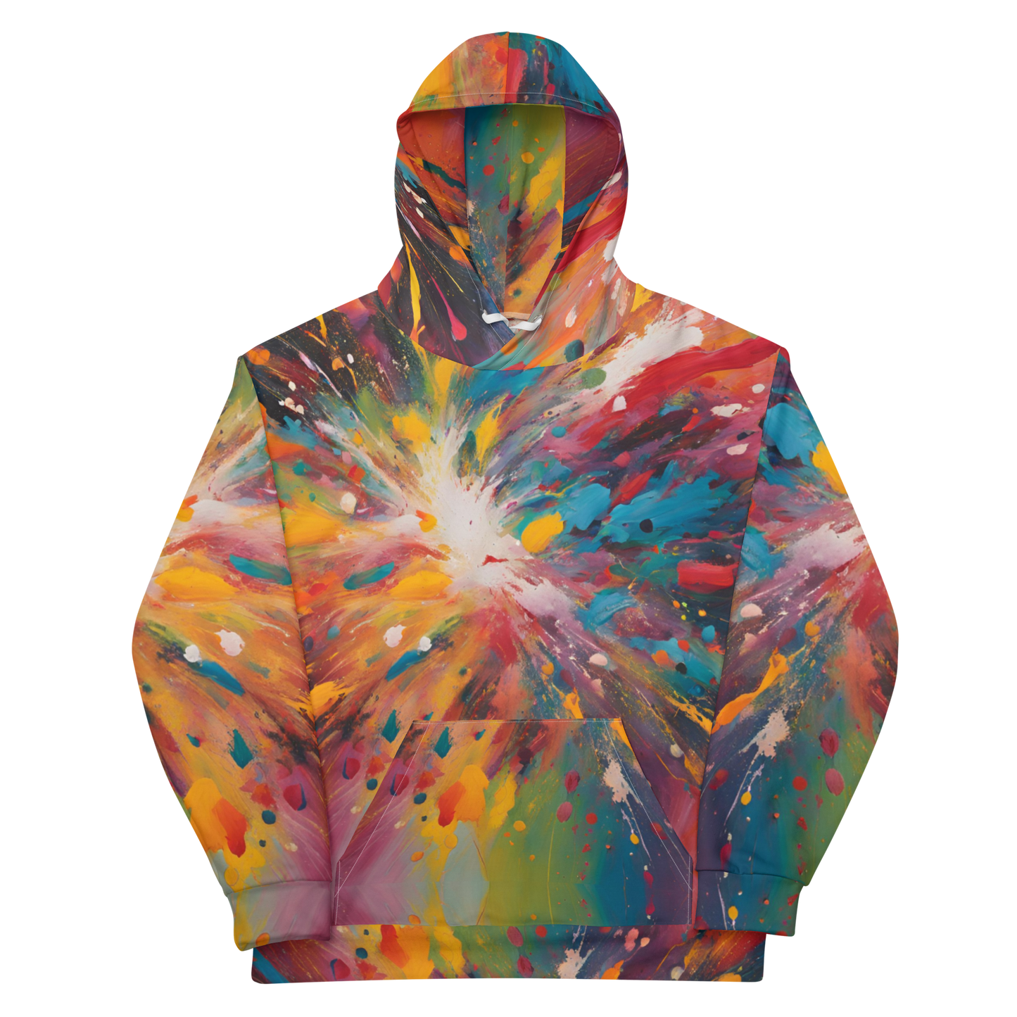 Harlem Vibes Unisex Abstract Expressionism Hoodie