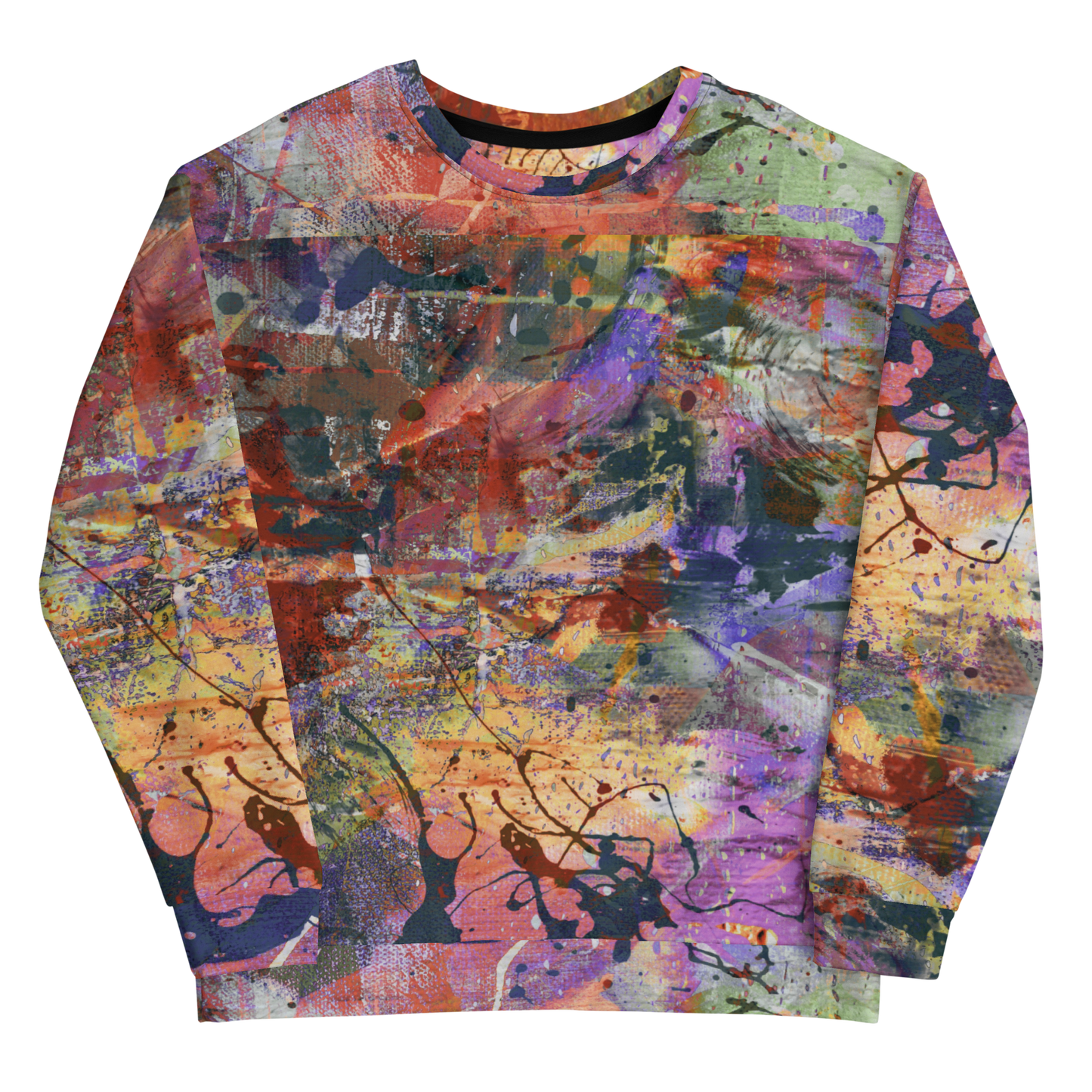 Radiant Roots Unisex Abstract Expressionism Sweatshirt