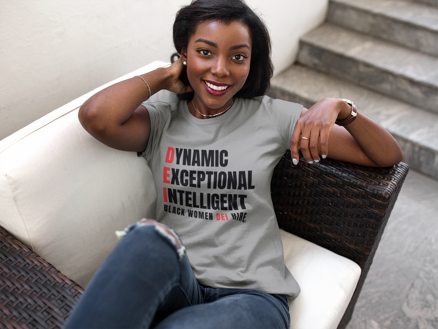 Inspirational Black Women DEI Hire Tee